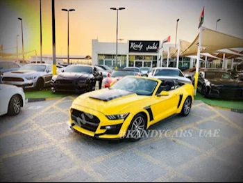 Cars For Sale Ford  Mustang  Eco Boost  81,000  Yellow  Convertible  Automatic  RWD  Leather  2015  4  No  Gasoline