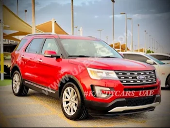 Cars For Sale Ford  Explorer  Limited  65,000  Red  SUV  Automatic  4WD  Leather  2017  6  Panorama  Gasoline