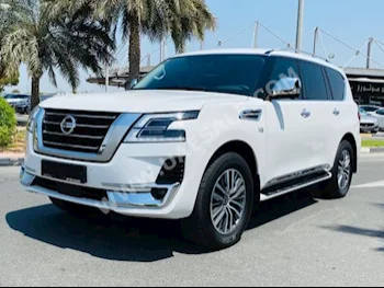 سيارات للبيع نيسان باترول ال اي بلاتينيوم 0 أبيض اس يو في اتوماتك دفع رباعي جلد 2020 8 نعم بنزين