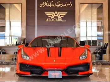 Cars For Sale Ferrari  488  PISTA  0  Red  Convertible  F-1  4WD  Leather/Chamois  2020  8  Yes  Gasoline