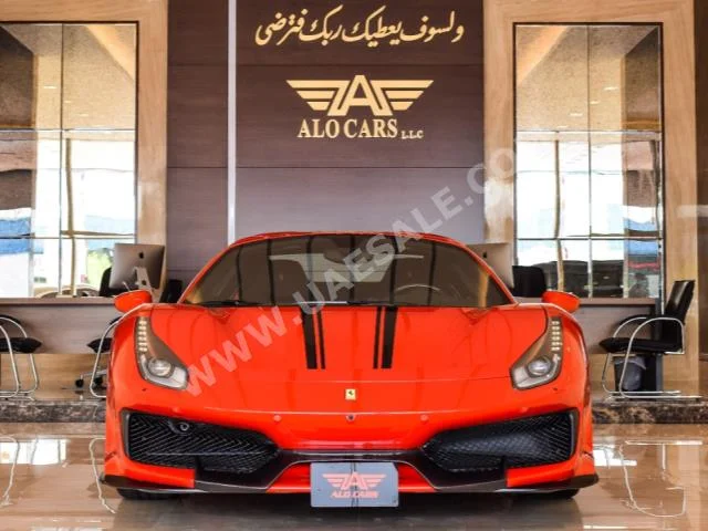 Cars For Sale Ferrari  488  PISTA  0  Red  Convertible  F-1  4WD  Leather/Chamois  2020  8  Yes  Gasoline