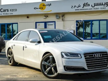 Cars For Sale Audi  A8 L  60 TFSI  79,000  White  Sedan  Automatic  AWD  Leather  2016  8  Panorama  Gasoline