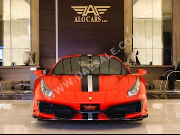 Cars For Sale Ferrari  488  PISTA  2,900  Red  Coupe / Sport  F-1  RWD  Leather  2019  8  No  Gasoline