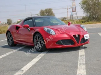 Cars For Sale Alfa Romeo  4C  4,000  Red  Coupe / Sport  Automatic  FWD  Leather  2016  4  No  Gasoline