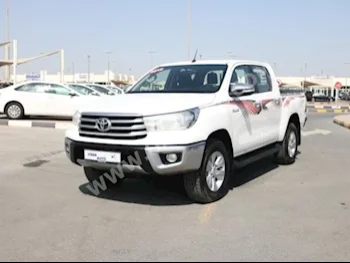 Cars For Sale Toyota  Hilux  GLX  205,000  White  Pick Up  Manual  4WD  Cloth  2016  4  No  Gasoline