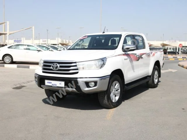 Cars For Sale Toyota  Hilux  GLX  205,000  White  Pick Up  Manual  4WD  Cloth  2016  4  No  Gasoline