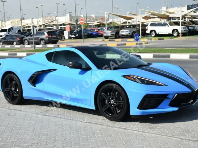 Cars For Sale Chevrolet  Corvette  C8 2LT  1,500  Blue  Coupe / Sport  Tiptronic  AWD  Leather  2021  8  No  Gasoline
