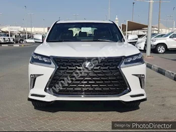 سيارات للبيع لكزس  ال اكس  570 اس  10  أبيض  اس يو في  اتوماتك  دفع رباعي  جلد  2021  8  نعم  بنزين