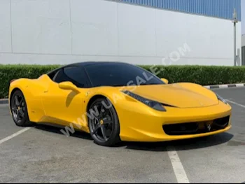 Cars For Sale Ferrari  458  Italia  43,000  Yellow  Coupe / Sport  Automatic  RWD  Leather  2011  8  No  Gasoline
