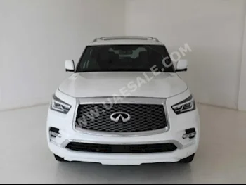 Cars For Sale Infiniti  QX  80  44,046  White  SUV  Automatic  4WD  Leather  2018  8  Yes  Gasoline