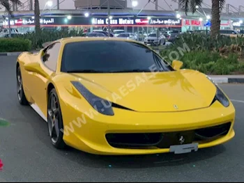 Cars For Sale Ferrari  458  Italia  39,000  Yellow  Coupe / Sport  Automatic  RWD  Leather  2012  8  No  Gasoline