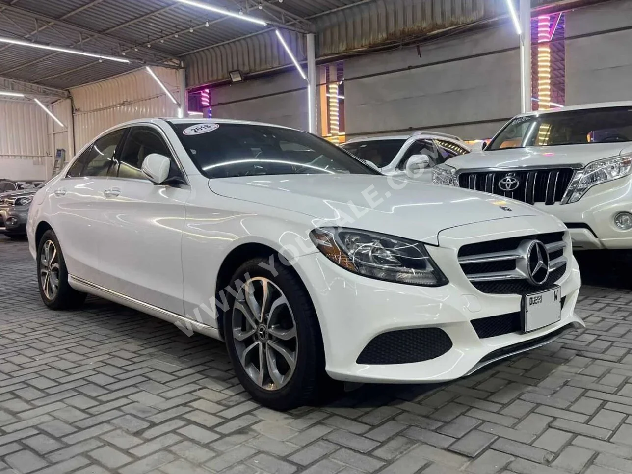 Mercedes-Benz C-Class 300 2018 Automatic 70,000 Km 4 Cylinder FWD Sedan White