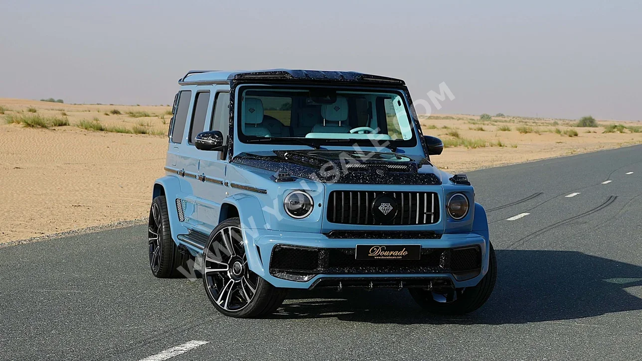 مرسيدس - بنز جي - كلاس 63 AMG 2024 اتوماتيك 100 كم 8 سلندر دفع كلي مستمر اس يو في ازرق تحت الضمان