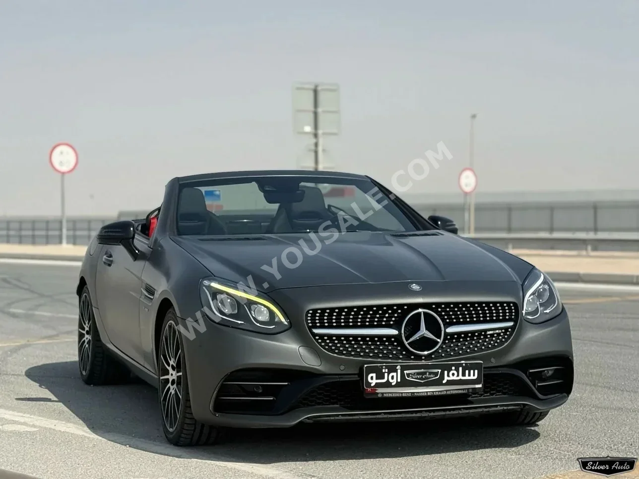 Mercedes-Benz SLC- Class 43 2017 Automatic 131,000 Km 6 Cylinder RWD Convertible Gray