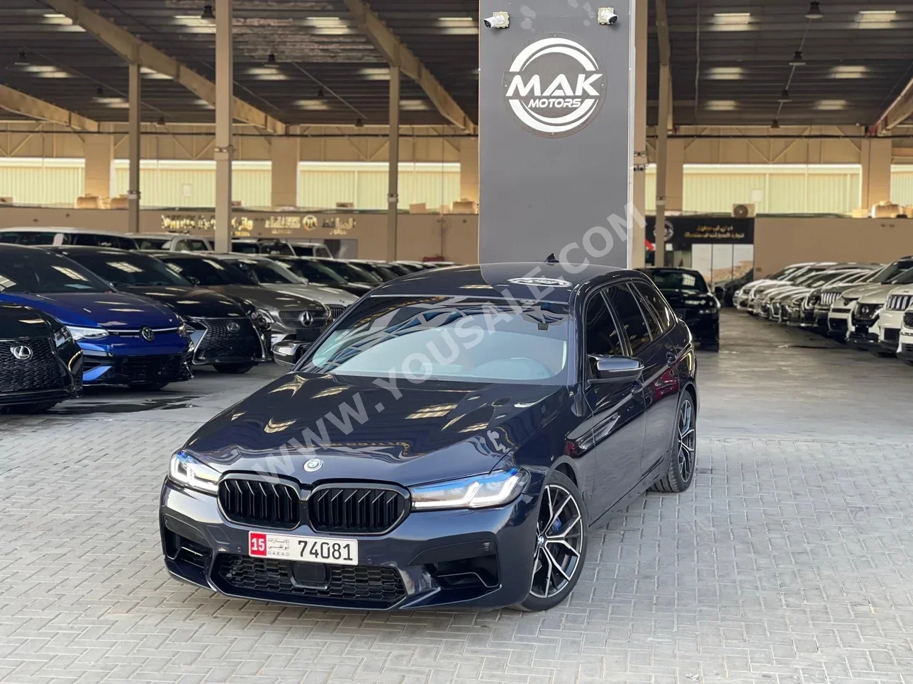 BMW 5-Series 520i 2019 Automatic 360,000 Km 4 Cylinder RWD Sedan Dark Blue & Silver With Warranty