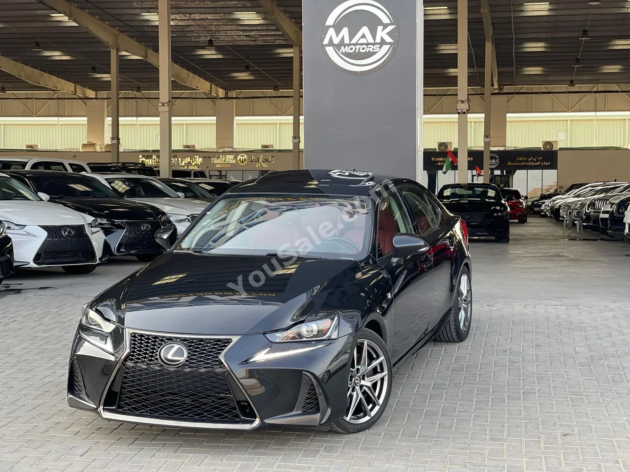 Lexus IS 350 2017 Automatic 91,000 Km 6 Cylinder RWD Sedan Black With Warranty