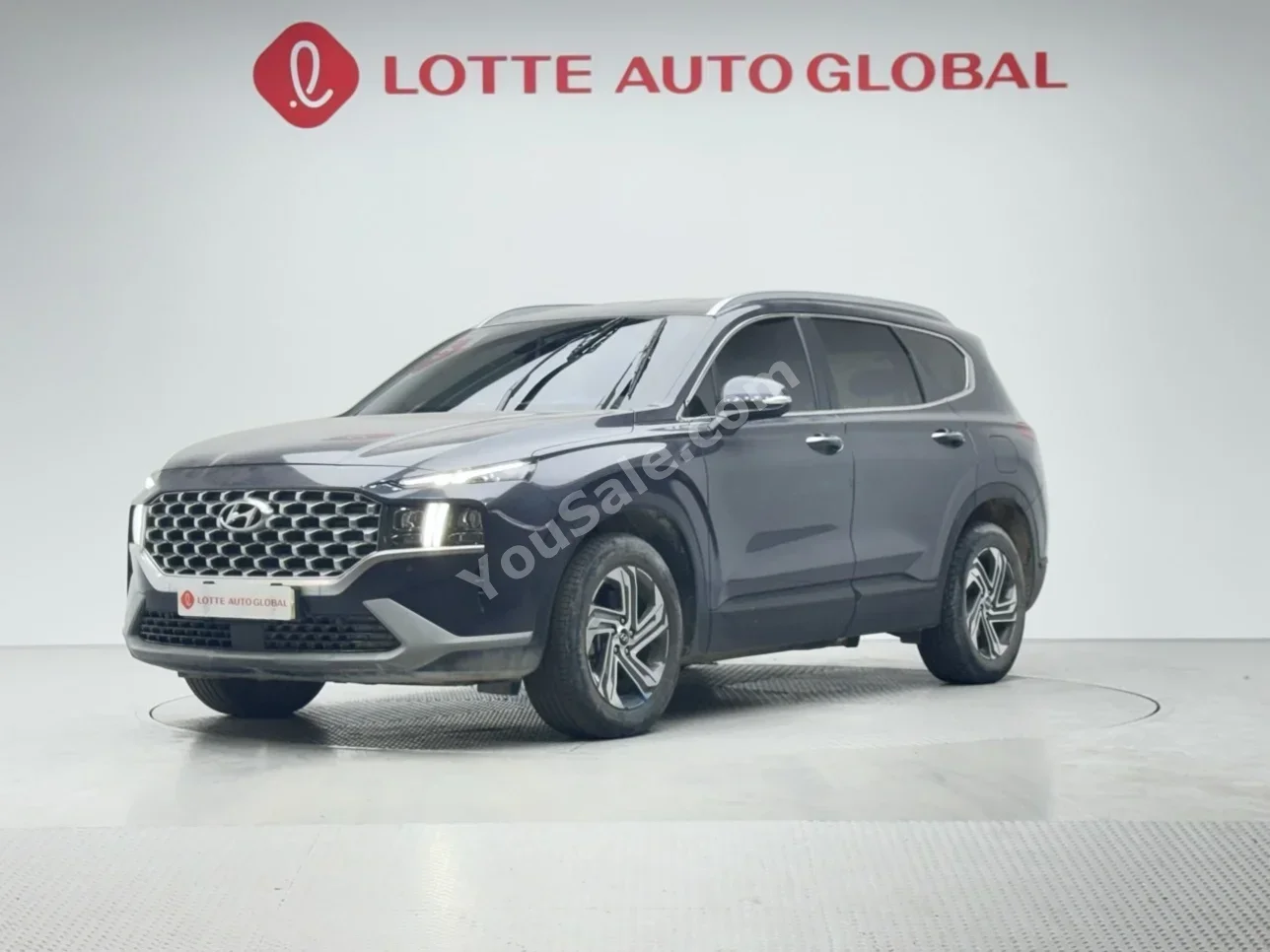 Hyundai Santa Fe 2021 Automatic 138,223 Km 4 Cylinder AWD SUV Dark Blue