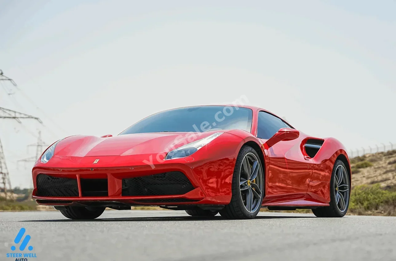 Ferrari  488  GTB  2017  Automatic  49,000 Km  8 Cylinder  RWD  Coupe / Sport  Red