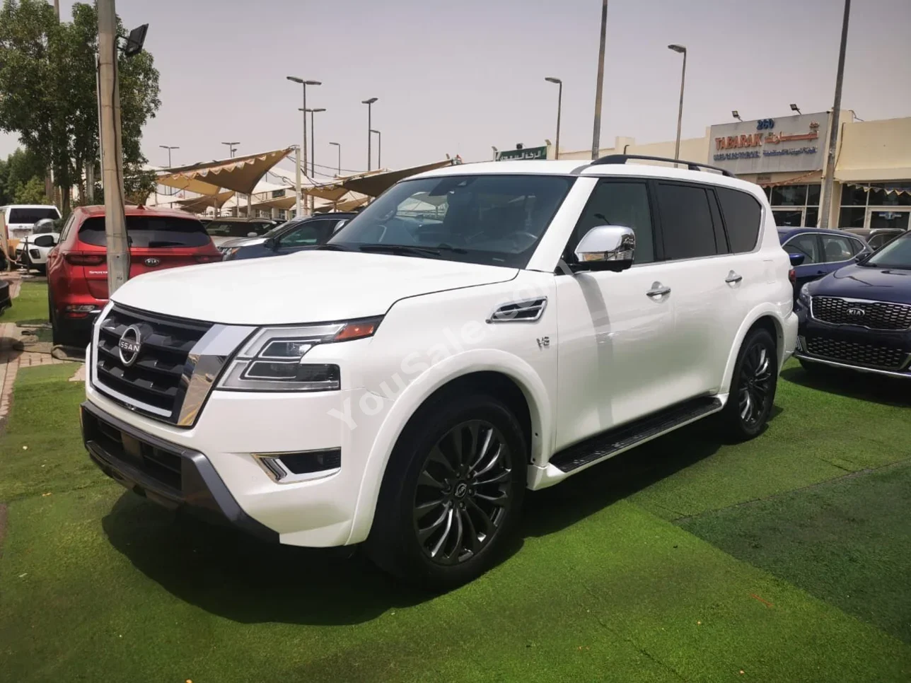 Nissan Armada Platinum 2022 Automatic 56,000 Km 8 Cylinder 4WD SUV White With Warranty