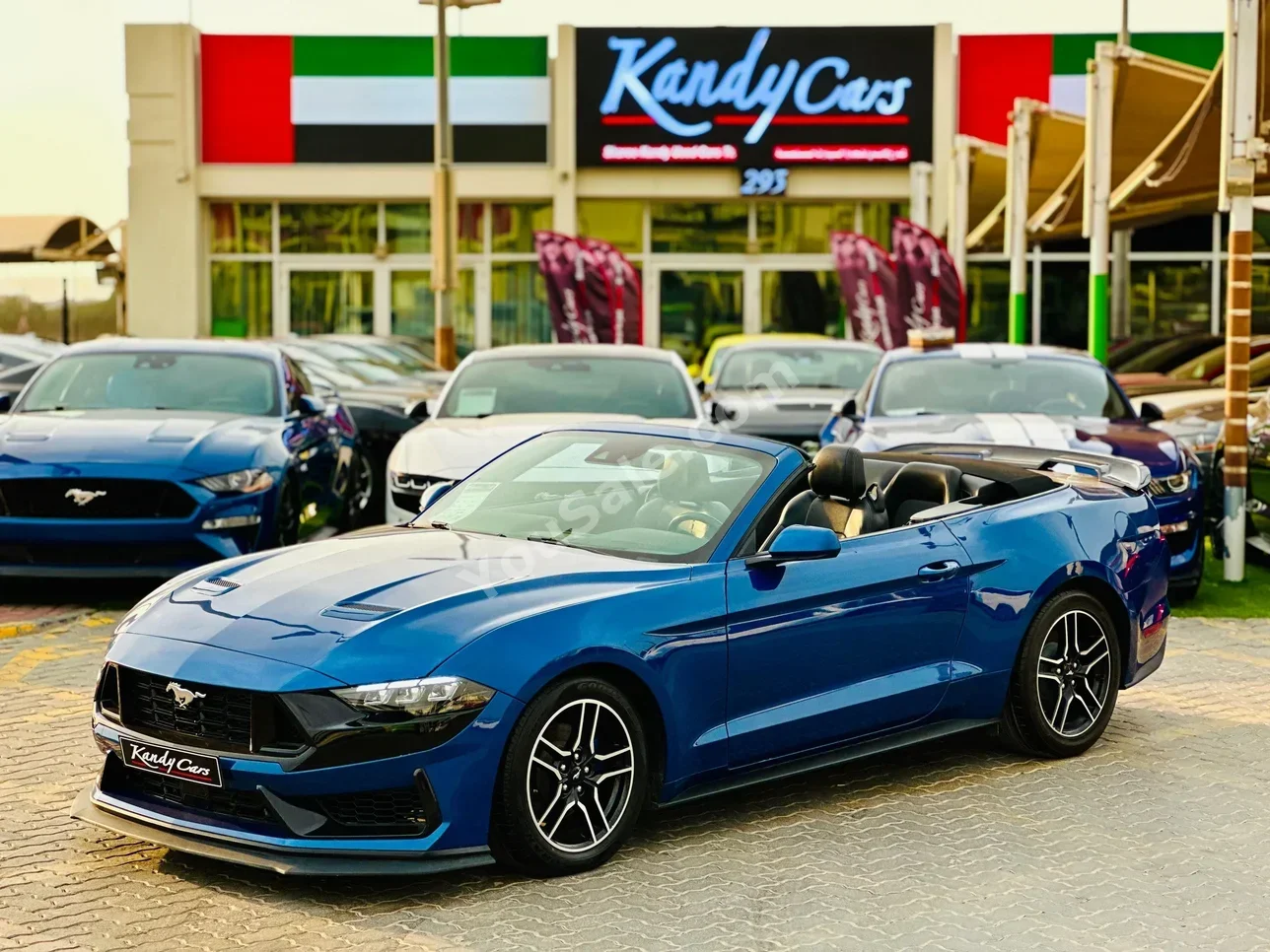 Ford Mustang Eco Boost 2022 Automatic 74,000 Km 4 Cylinder RWD Convertible Blue